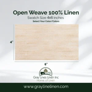Open Weave Linen Fabric Swatches